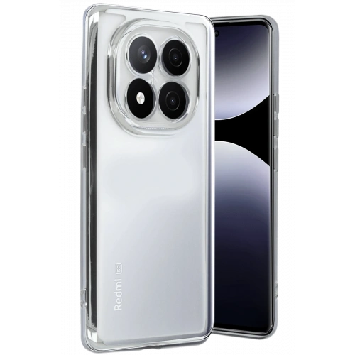 BFS  Xiaomi Redmi Note 14 Pro 4G Kılıf  Lensli Silikon - Gümüş