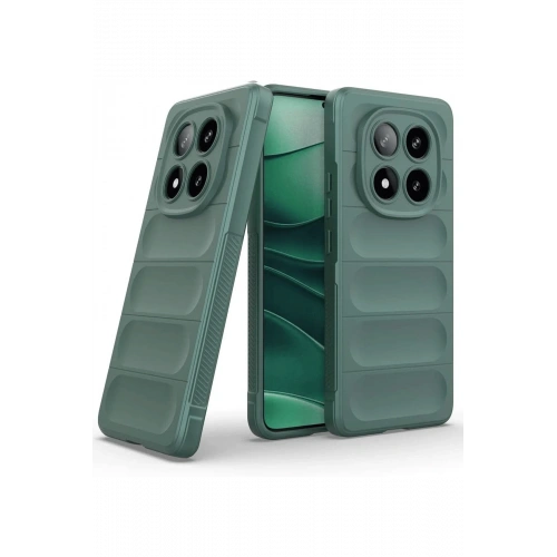 BFS  Xiaomi Redmi Note 14 Pro 4G Kılıf Optimum Silikon - Koyu Yeşil