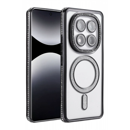 BFS  Xiaomi Redmi Note 14 Pro 5G Joke Simli Magneticsafe Kılıf - Siyah