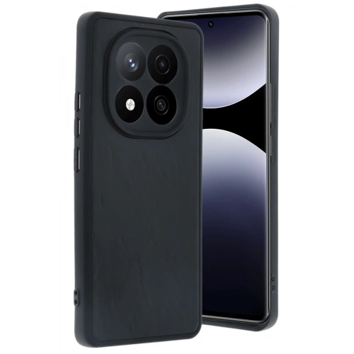 BFS  Xiaomi Redmi Note 14 Pro 5G Kılıf Aras Deri Kapak - Siyah