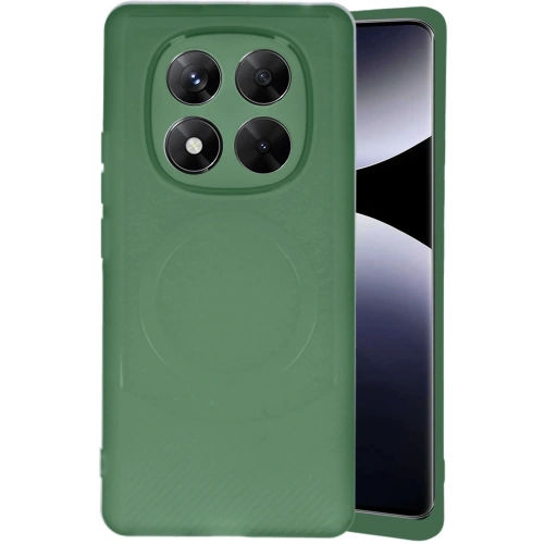 BFS  Xiaomi Redmi Note 14 Pro 5G Kılıf Maya Karbon Kapak - Koyu Yeşil