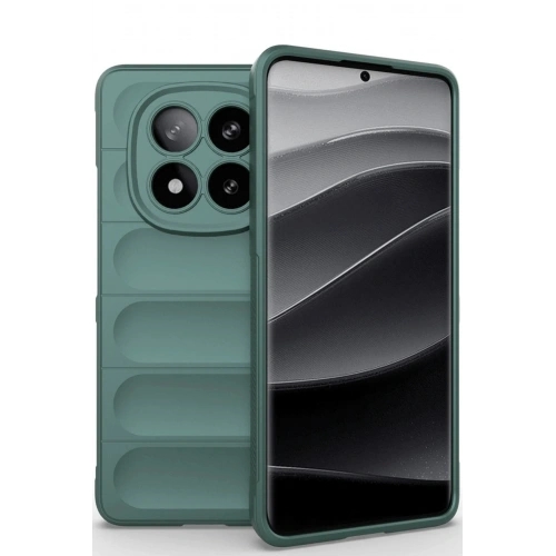 BFS  Xiaomi Redmi Note 14 Pro 5G Kılıf Optimum Silikon - Koyu Yeşil