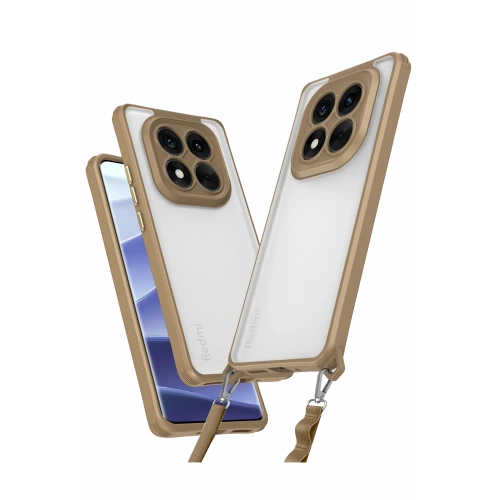 BFS  Xiaomi Redmi Note 14 Pro Plus Kılıf Penta Silikon Kılıf - Çöl Titanyum