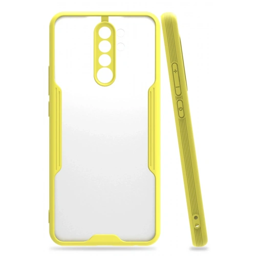 BFS  Xiaomi Redmi Note 8 Pro Kılıf Platin Silikon - Sarı