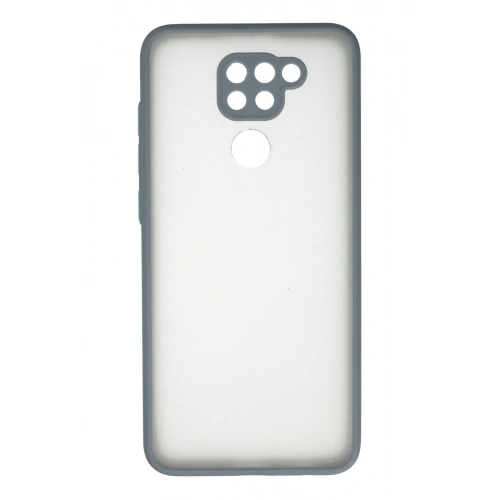 BFS  Xiaomi Redmi Note 9 Kılıf Montreal Silikon Kapak - Gri