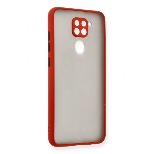 BFS  Xiaomi Redmi Note 9 Kılıf Montreal Silikon Kapak - Kırmızı