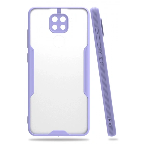 BFS  Xiaomi Redmi Note 9 Kılıf Platin Silikon - Lila