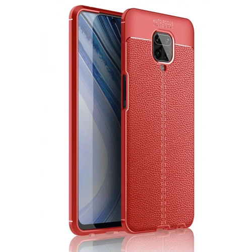 BFS  Xiaomi Redmi Note 9 Pro Kılıf Auto Focus Kapak - Kırmızı