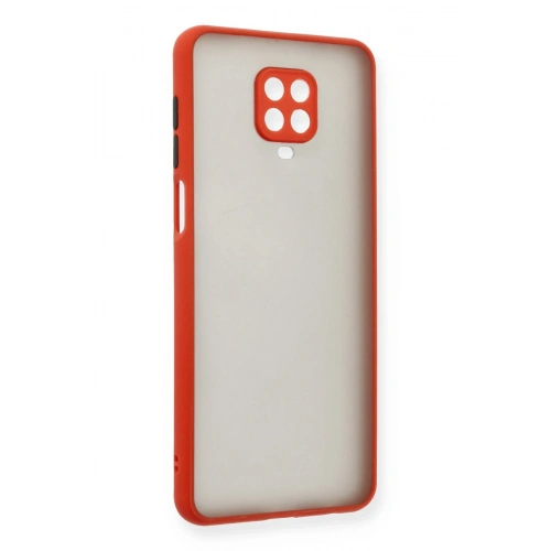 BFS  Xiaomi Redmi Note 9 Pro Kılıf Montreal Silikon Kapak - Kırmızı