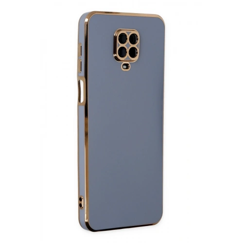 BFS  Xiaomi Redmi Note 9 Pro Kılıf Volet Silikon - Mavi