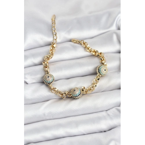 BFS Xuping VIP Nazarlı Gold Renk Bileklik