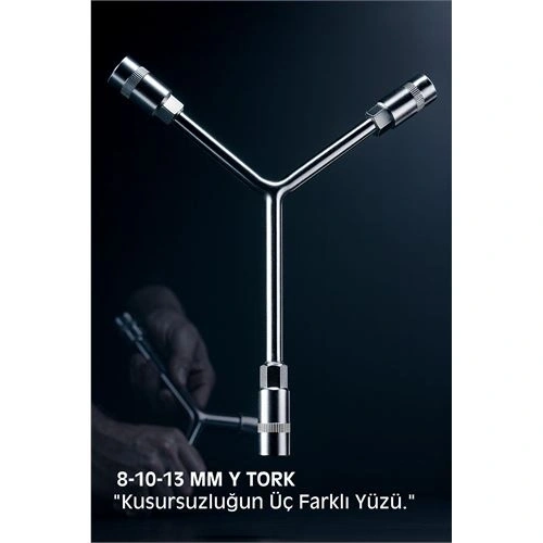 BFS Y-Tipi 3lü Lokma Anahtar - Yüksek Mukavemetli Krom Vanadyum Çelik - Bisiklet ve Motor Bakım Kiti