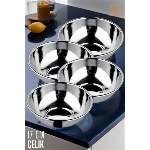 BFS Yemek Tası Paslanmaz Çelik Çorba Kasesi 4 ADET