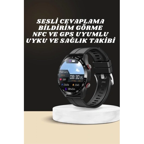 BFS Yeni Model Akıllı Saat GPS Uyumlu Uyku ve Sağlık Takibi Sesli Görüşme