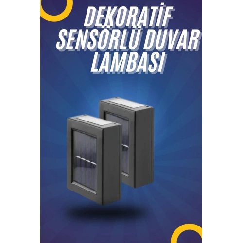 BFS Yeni Model Solar Çift Taraflı Duvar Lambası Dekoratif Duvar Lambası