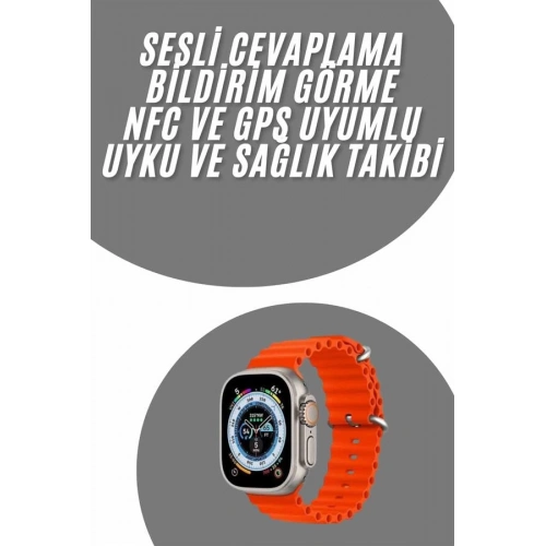 BFS yeni nesil Akıllı Saat Android ve İOS Uyumlu 49 MM NFC Özelliği GPS Takibi