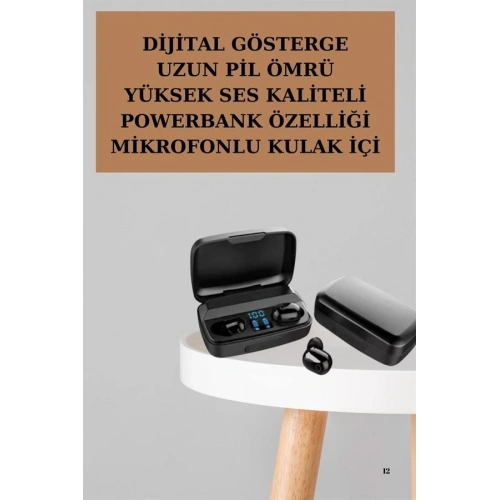 BFS Yeni Nesil TWS Kablosuz Kulaklık Güçlü Batarya Yüksek Kalite Bluetooth 5.0 ANC Özelliği