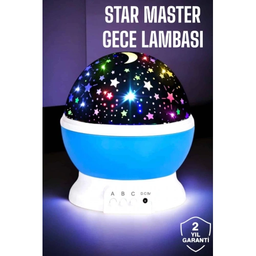 BFS Yıldızlı Gökyüzü Projeksiyon Gece Lambası Hareketli Işık Şovu