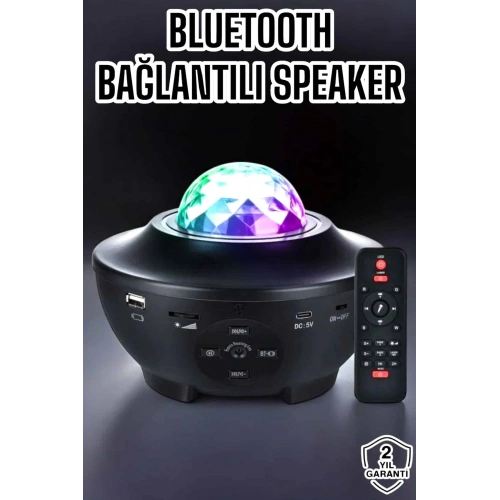 BFS Yıldızlı gökyüzü Projektörü Uzaktan kumandalı Çocuklara Özel Şarjlı