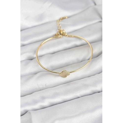 BFS Yonca Model Gold Renk Kadın Bileklik