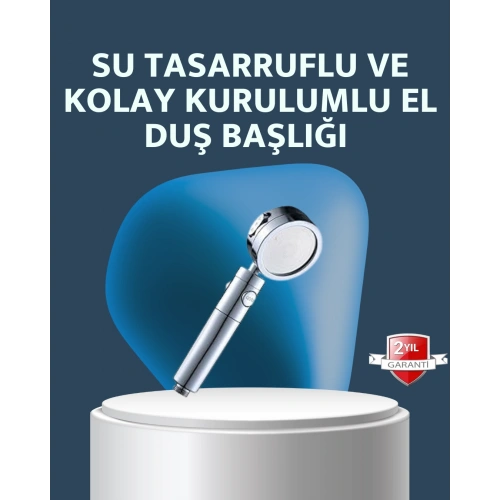 BFS Yüksek Basınçlı 3 Fonksiyonlu Duş Başlığı