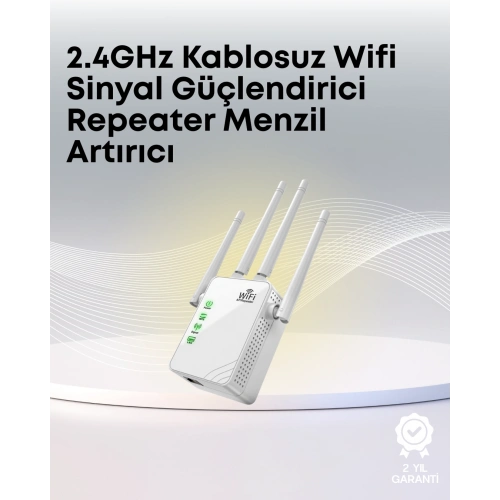 BFS Yüksek Hızlı Parazit Önleyici WiFi Repeater Router
