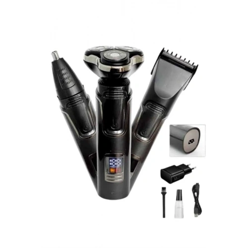 BFS Yüksek Performanslı 3 Başlıklı Profesyonel Şarjlı Islak ve Kuru Kullanıma Uygun