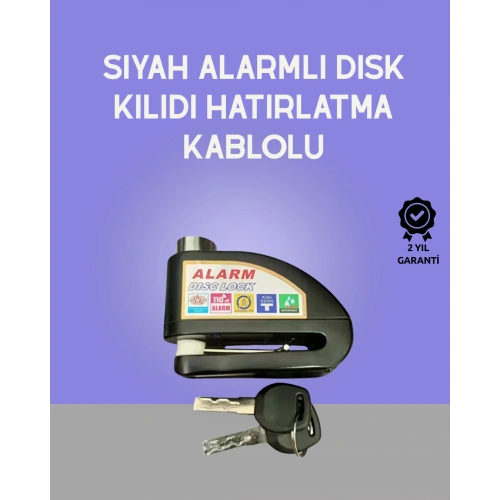 BFS Yüksek Sesli 110dB Çelik Disk Kilidi Su Geçirmez
