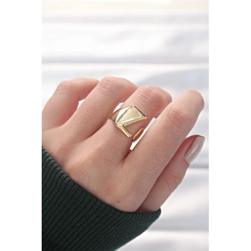 BFS Z Harfli Altın Renk Ayarlanabilir Yüzük