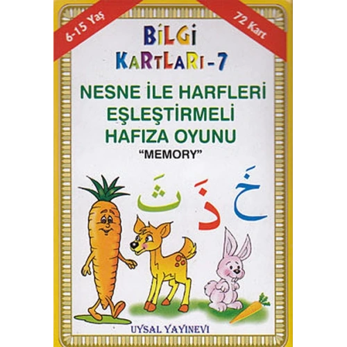 Bilgi Kartları 7 - Nesne İle Harfleri Eşleştirmeli Hafıza Oyunu (Memory)