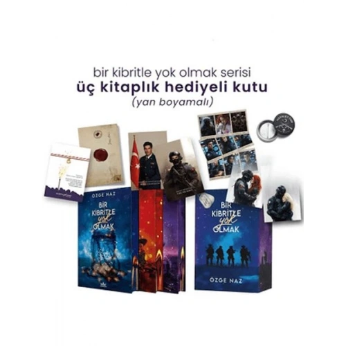 Bir Kibritle Yok Olmak Serisi - Üç Kitaplık Yan Boyamalı Hediyeli Kutu