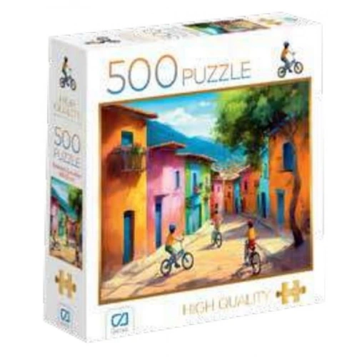 Bisikletli Çocuklar Puzzle 500