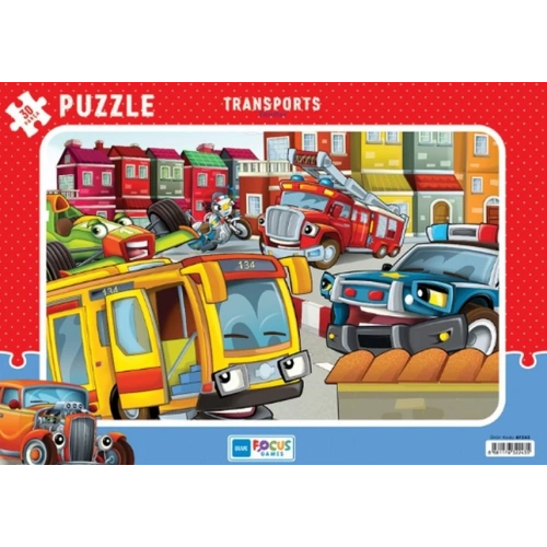 Blue Focus Transports (Taşıtlar) - Puzzle 30 Parça