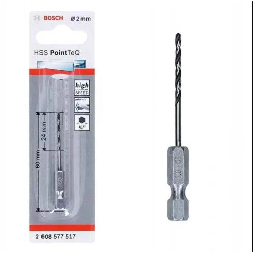 Bosch Pointteq Altıgen Şaftlı Hss Matkap Ucu 2 mm