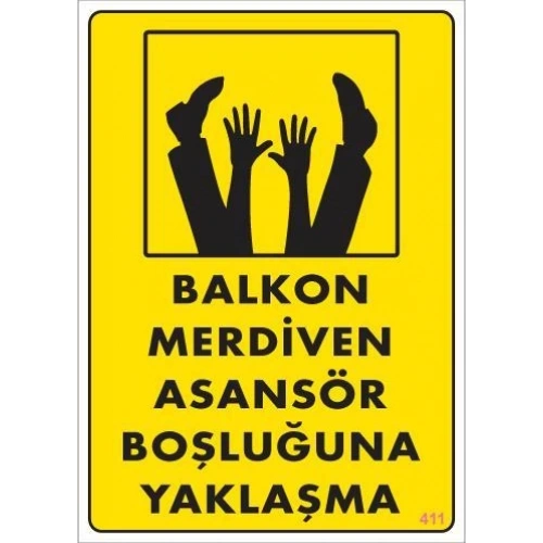 Boşluğa Yaşlaşma Uyarı Levhası 25x35 KOD:411