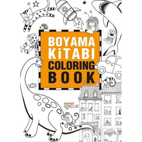 Boyama Kitabı - Coloring Book - 24X33,5 cm