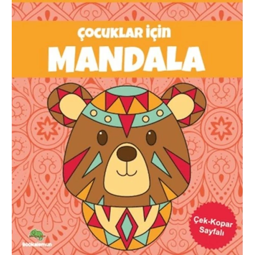 Çocuklar İçin Mandala - Turuncu