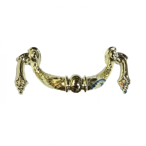 Dekoratif Zamak Üzümlü Kulp - 64mm, Sarı, 1 Adet