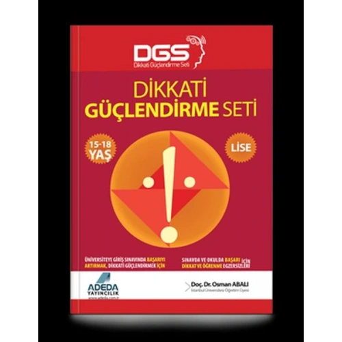 Dikkati Güçlendirme Seti Lise 15-18 Yaş
