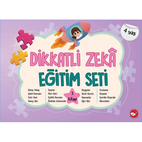 Dikkatli Zekâ Eğitim Seti 3. Kitap (4 Yaş)