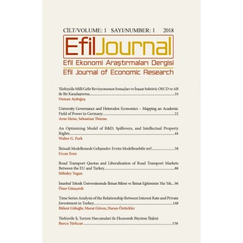 Efil Ekonomi Araştırmaları Dergisi - Cil:1 Sayı:1 2018