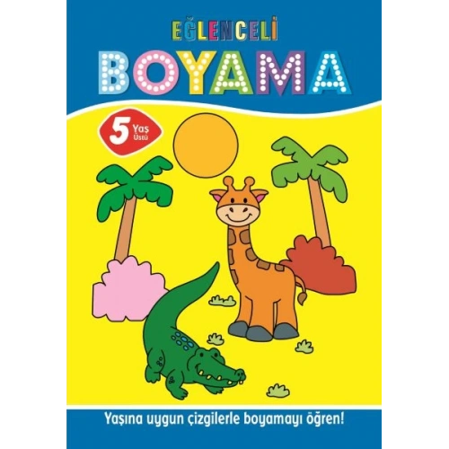 Eğlenceli Boyama - 5 Yaş Üstü 4’lü Pastel Boya Hediyeli