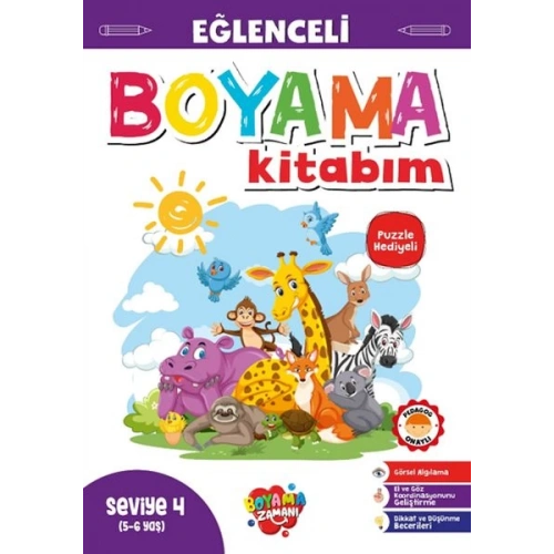 Eğlenceli Boyama – Seviye 4 (5-6 Yaş)