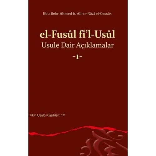 el Fusul fil Usul Usule Dair Açıklamalar 1
