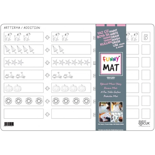 Funny Mat - Arttırma 33,5x48cm