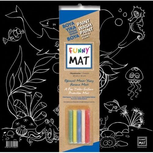 Funny Mat Black Okyanus (Tebeşirli)