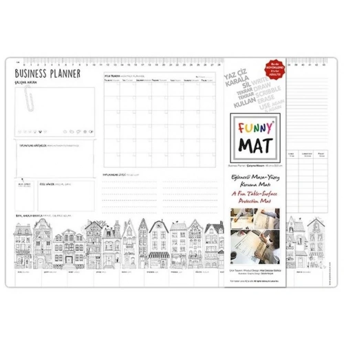 Funny Mat - Çalışma Masam (Business Planer - Küçük Boy) - 33,5x48cm