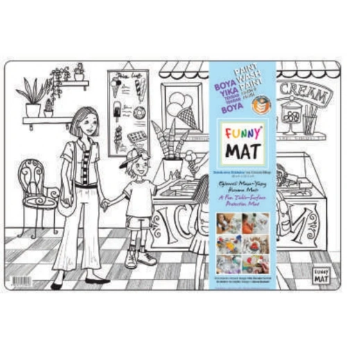 Funny Mat - Dondurma Dükkânı 33,5x48cm