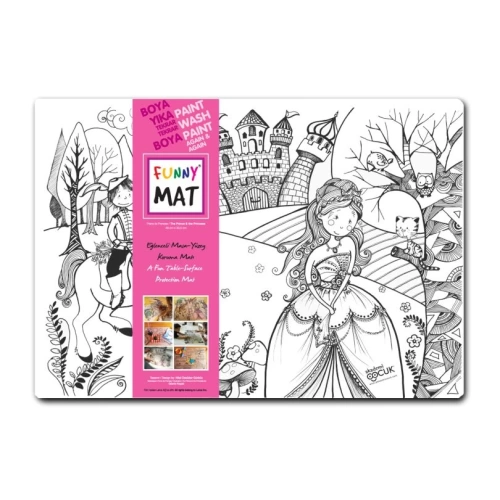 Funny Mat - Prens ile Prenses - 33,5x48cm