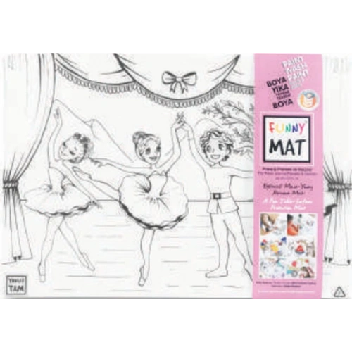 Funny Mat - Prens İle Prenses Ve Dansçılar 33,5 x 48 cm